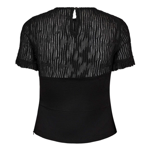 Co´Couture - Coltoncc Lace Mix Top 35962 - 96 - Black T-shirts 