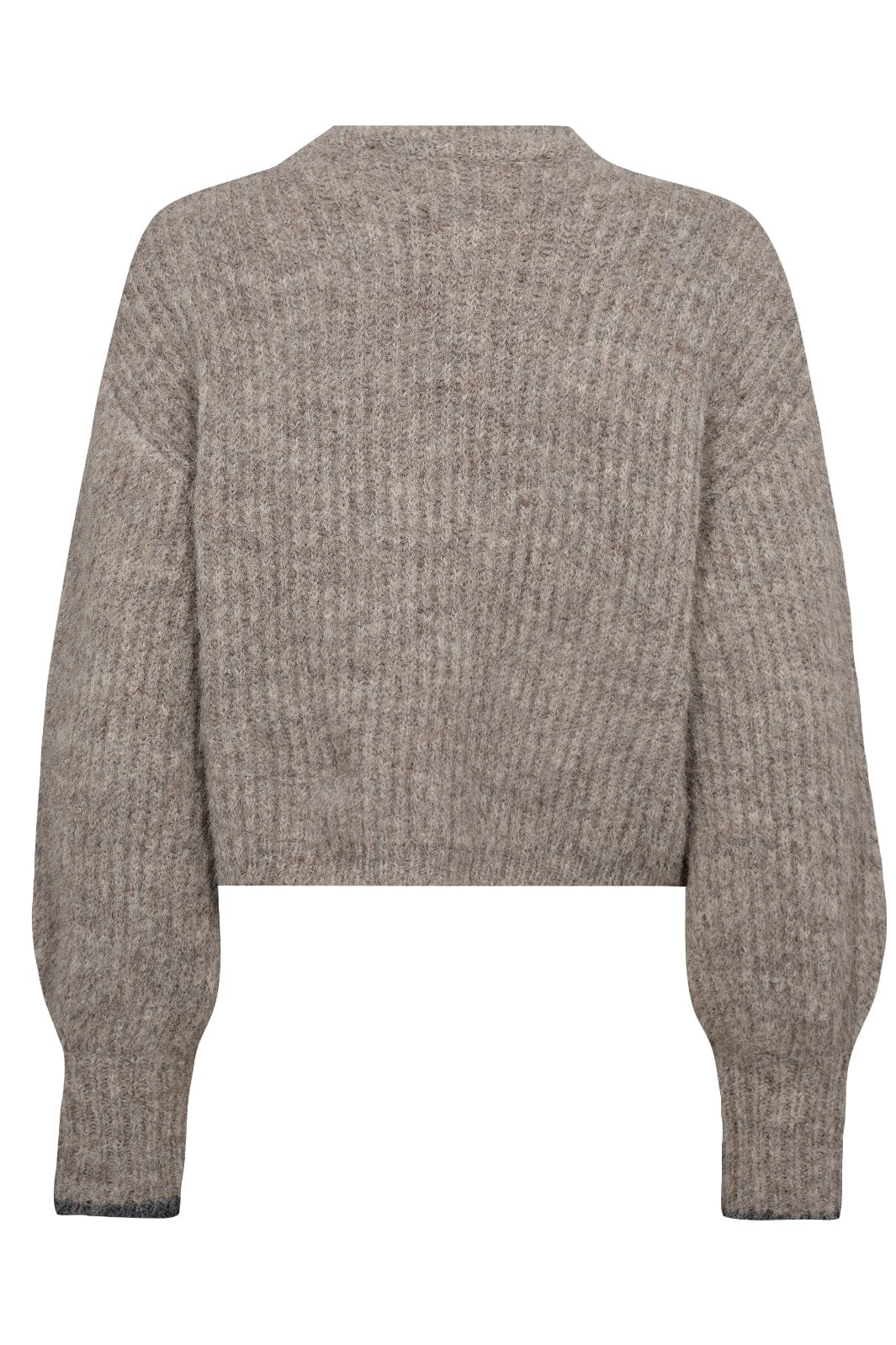 Co´couture - Coraliecc Crop Rib O-Knit 32140 - 154 Walnut