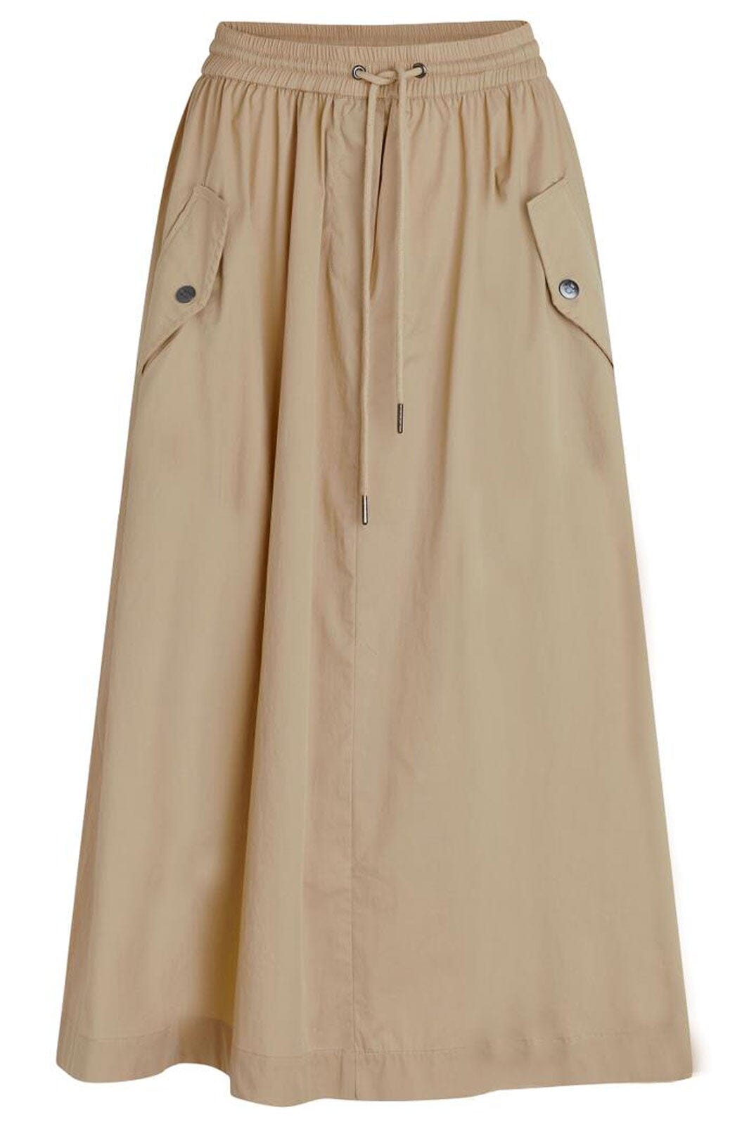 Co´couture - Crispcc Poplin Utility Skirt - 16 Khaki 