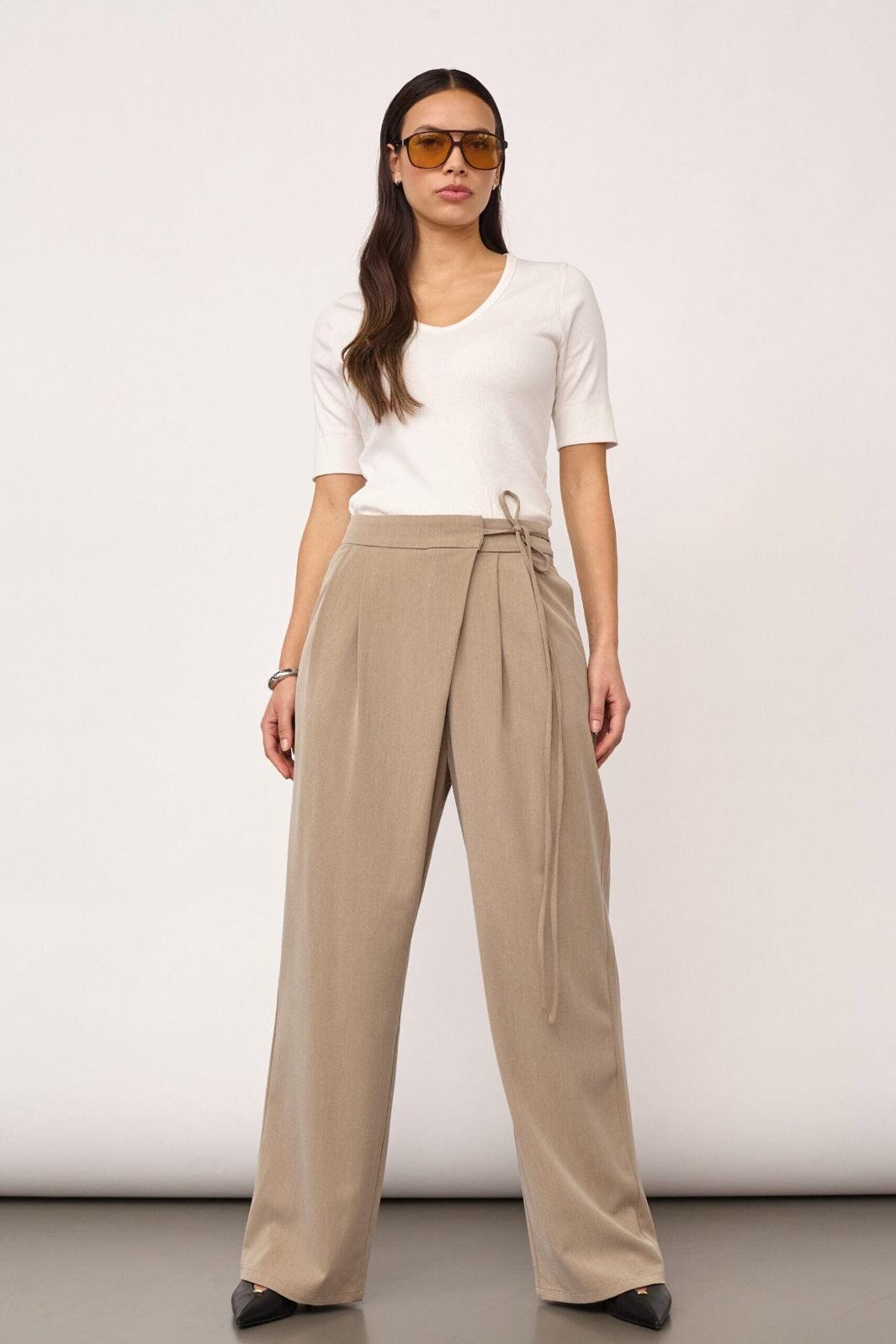 Co´Couture - Eminacc Wrap Pant 500111 - 20012 - Sand Bukser 