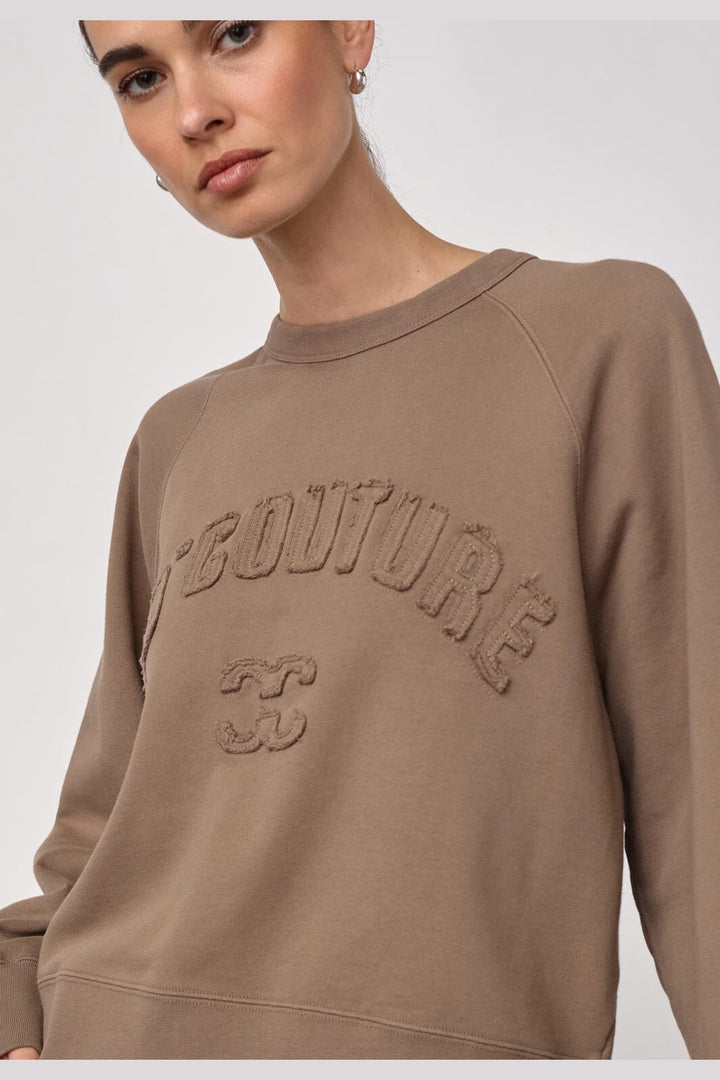 Co´Couture - Eriscc  Patch Sweat 500413 - 20009 - Walnut
