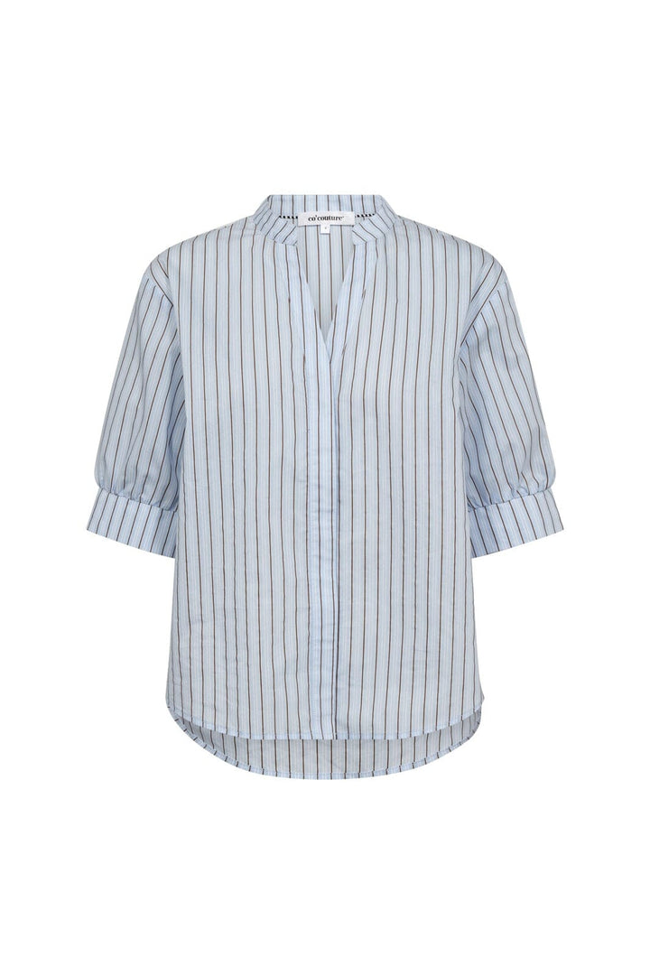 Co´Couture - Felinecc Ss Shirt 45186 - 23 - Pale Blue