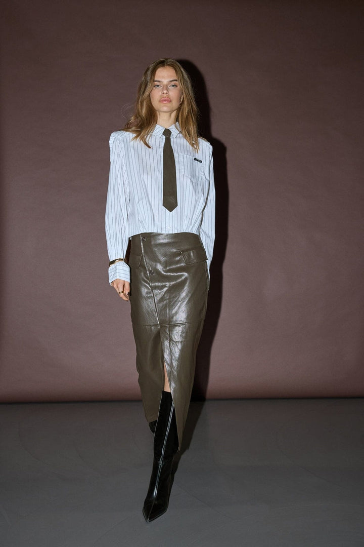 Co´Couture - Gittcc Asym Floor Skirt 500477 - 20003 - Dark Brown