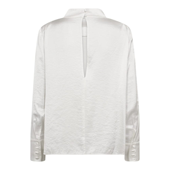 Co´Couture - Helencc Button Blouse 35985 - 4000 - White Bluser 