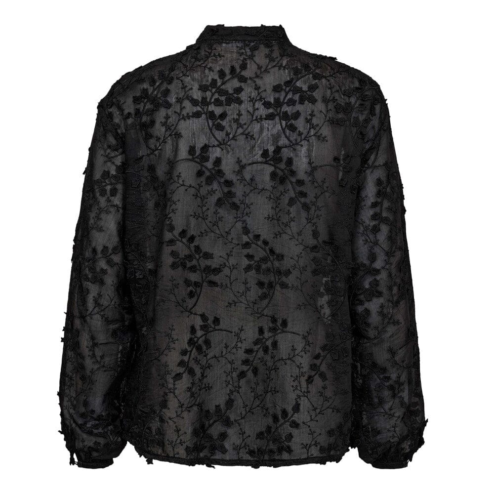 Co´Couture - Isakcc Embroidery Shirt 35989 - 96 - Black Skjorter 