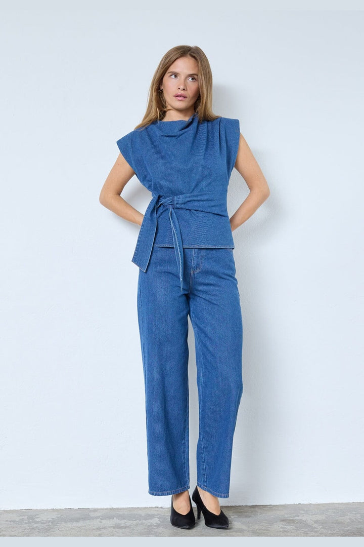 Co´Couture - Kimmycc Belt Jeans 41031 - 555 - Dark Denim