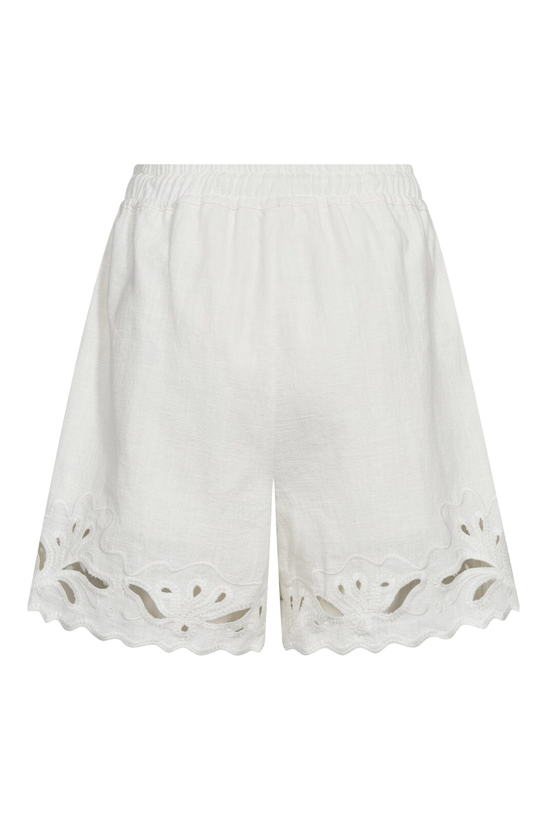 Co´Couture - Litacc Linen Emb Shorts 41196 - 4000 - White