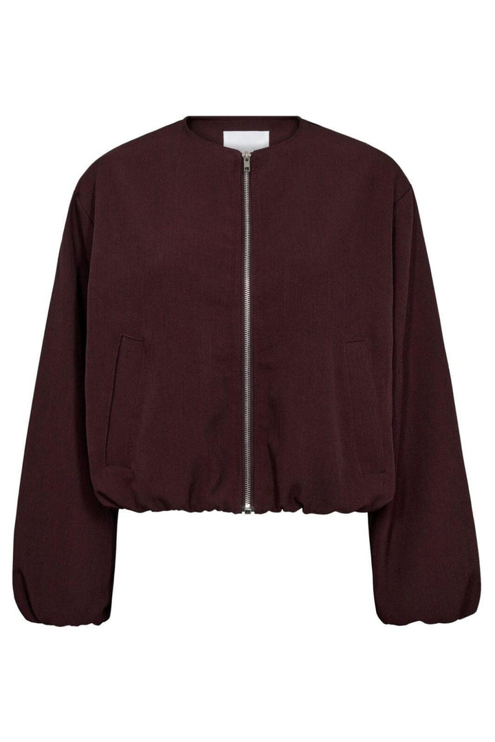 Co´Couture - Lunacc Balloon Zip Jacket 30330 - 89 - Winey Red Jakker 