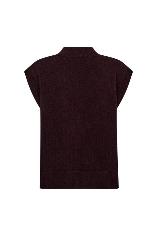 Co´Couture - Majacc V-Knit Vest 32220 - 87 - Winered