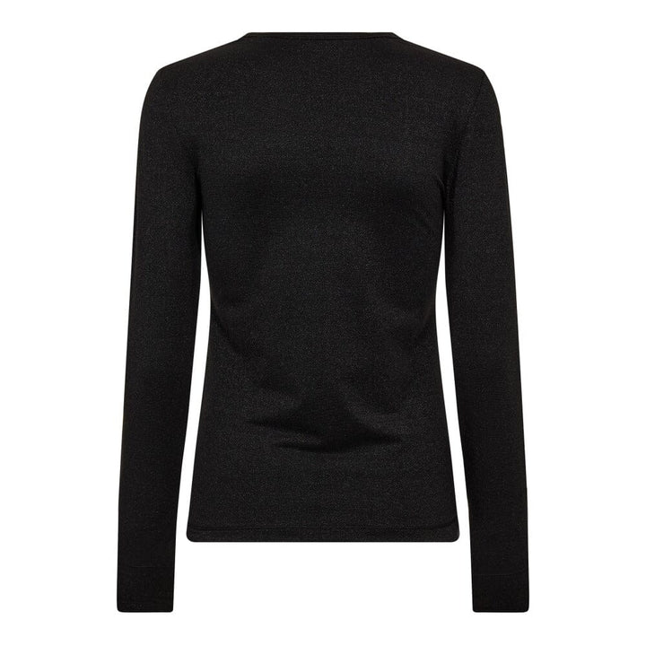 Co´Couture - Mannycc Lurex Emb L/S Tee 33210 - 96 - Black T-shirts 