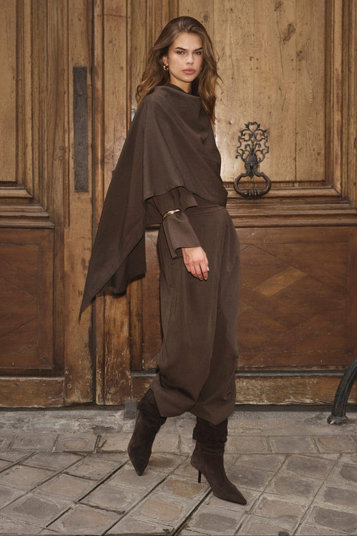 Co´Couture - Melvacc Tie Pant 500843 - 20002 - Brown Bukser 