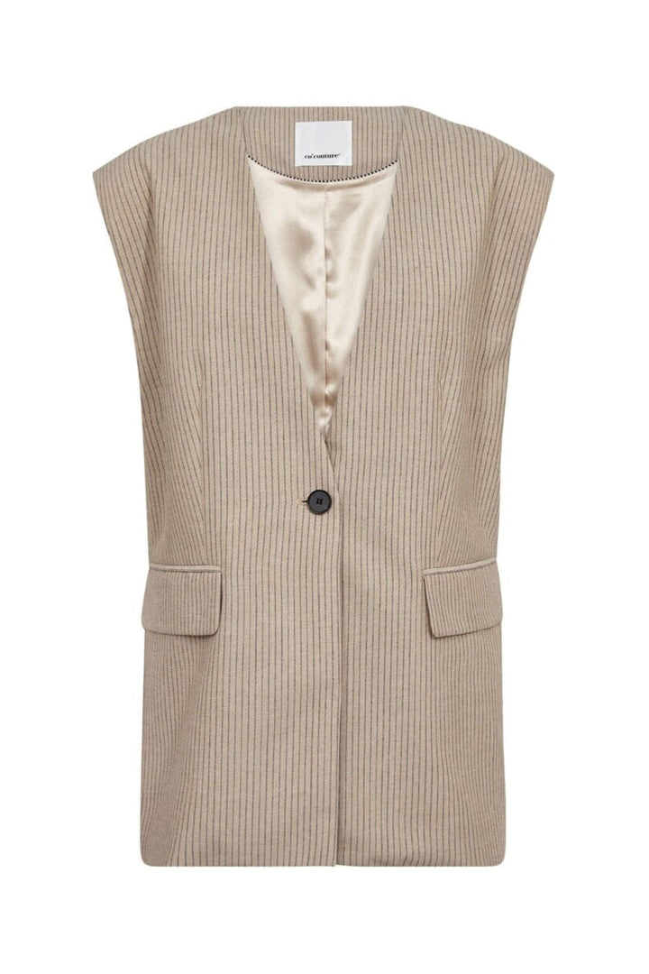Co´Couture - Nadinecc Oversize Vest 40059 - 320 - Bisquit