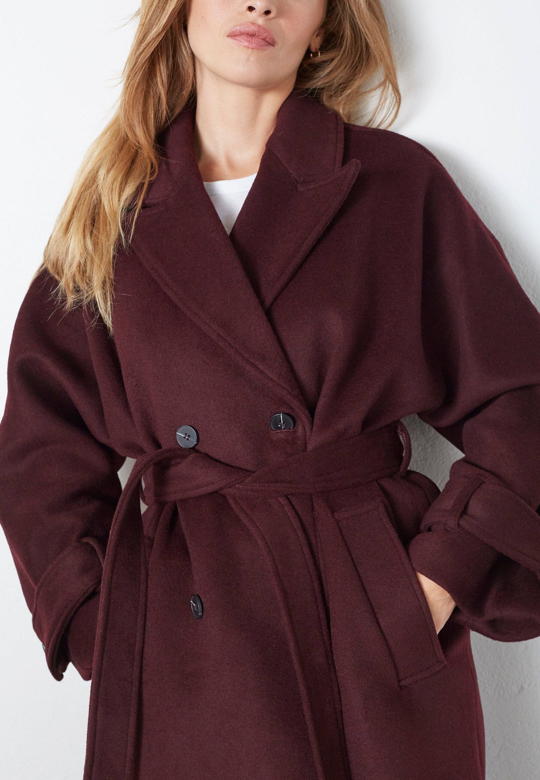 Co´Couture - New Claracc Raglan Coat 30363 - 87 - Winered Jakker 