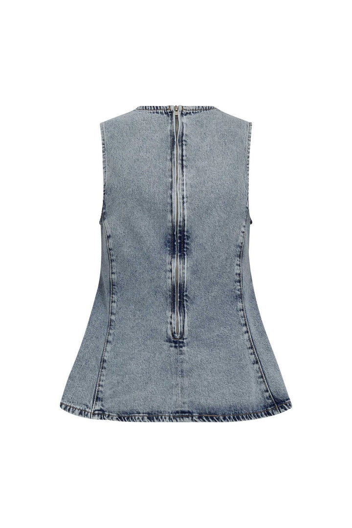 Co´Couture - Pancycc Denim Top 43008 - 114 - Fade Denim