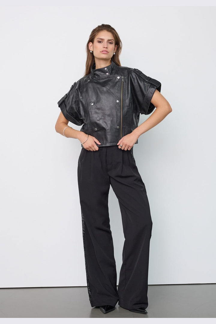 Co´Couture - Phoebecc Leather Vest 500412 - 65001 - Black
