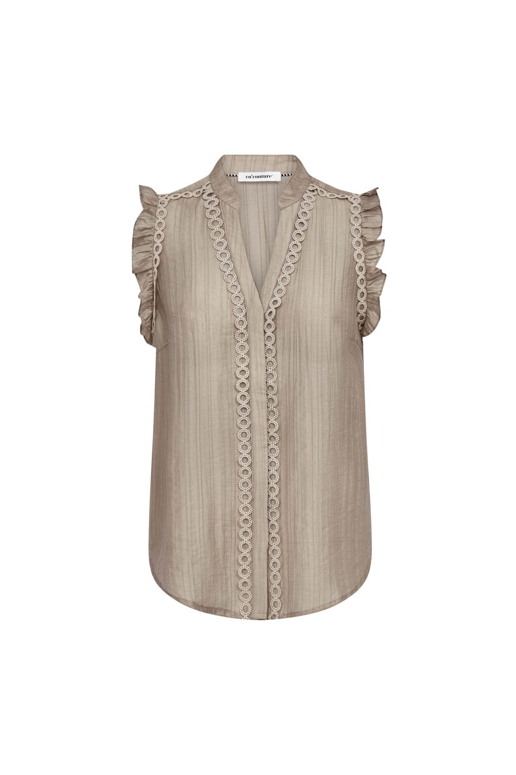 Co´Couture - Reggiecc Frill Top 45120 - 2006 - Taupe