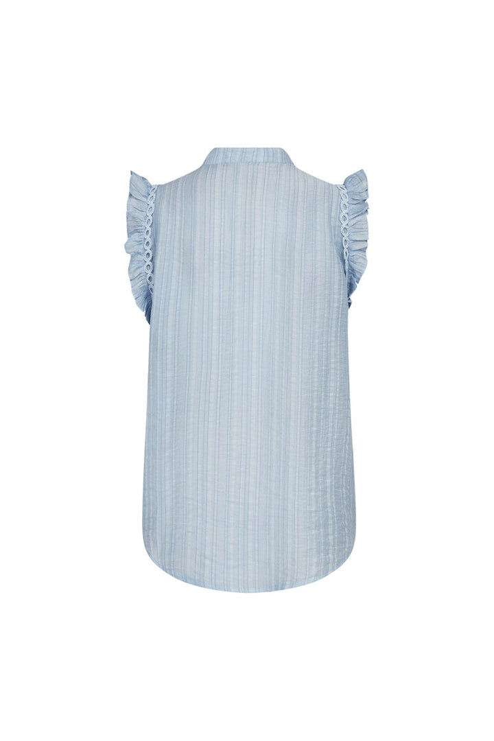 Co´Couture - Reggiecc Frill Top 45120 - 23 - Pale Blue