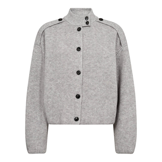 Co´Couture - Rowcc Utility Cardigan 500123 - 65006 - Grey Melange Cardigans 