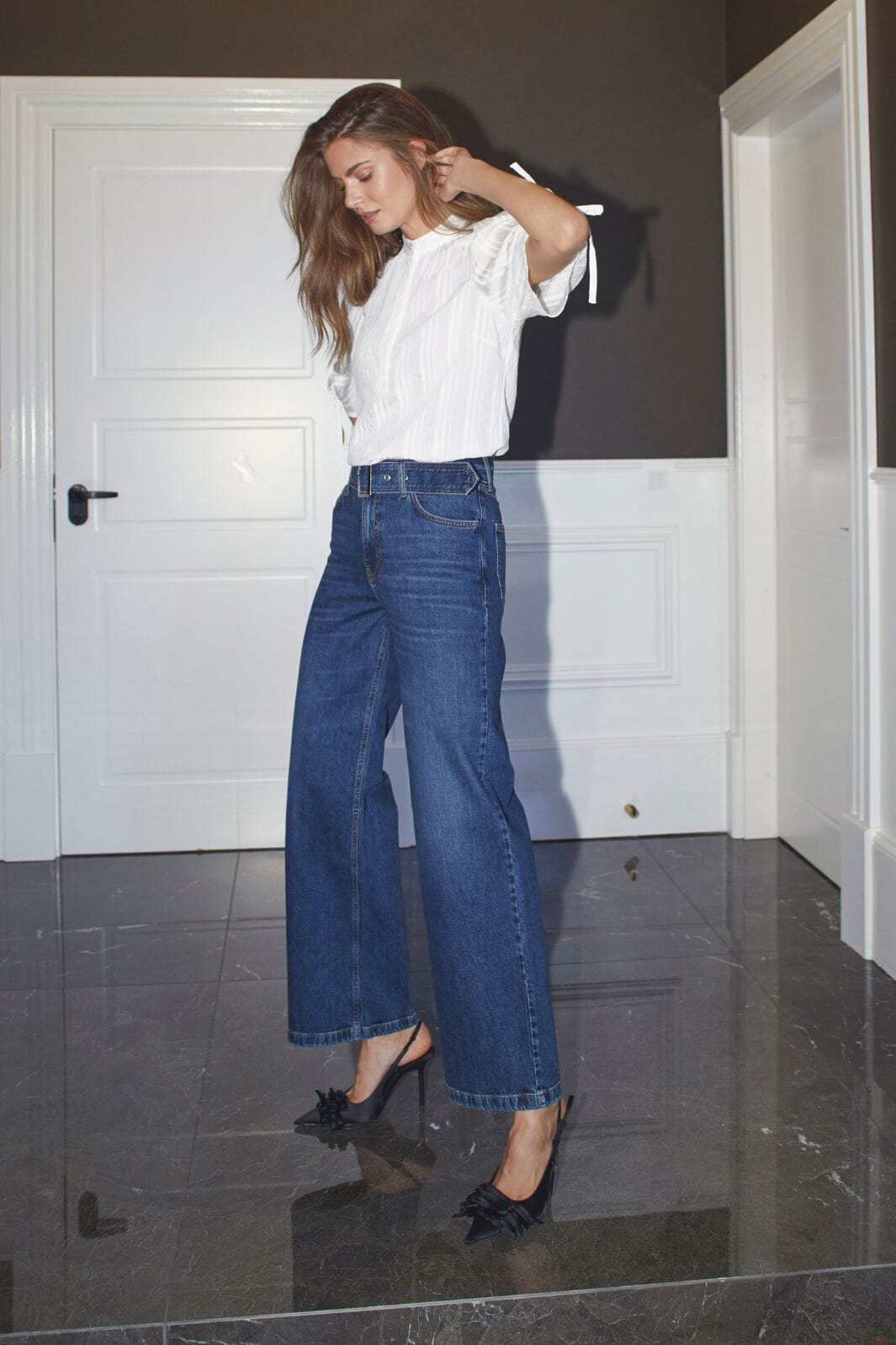 Co´Couture - Rumicc Belt Jeans 31662 - 555 - Dark Denim Bukser 