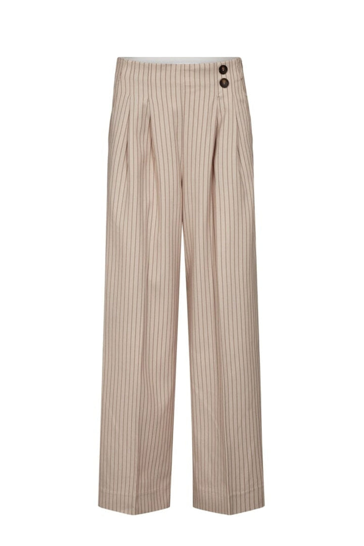 Co´Couture - Salviecc Pleat Pant 41056 - 199 - Bone