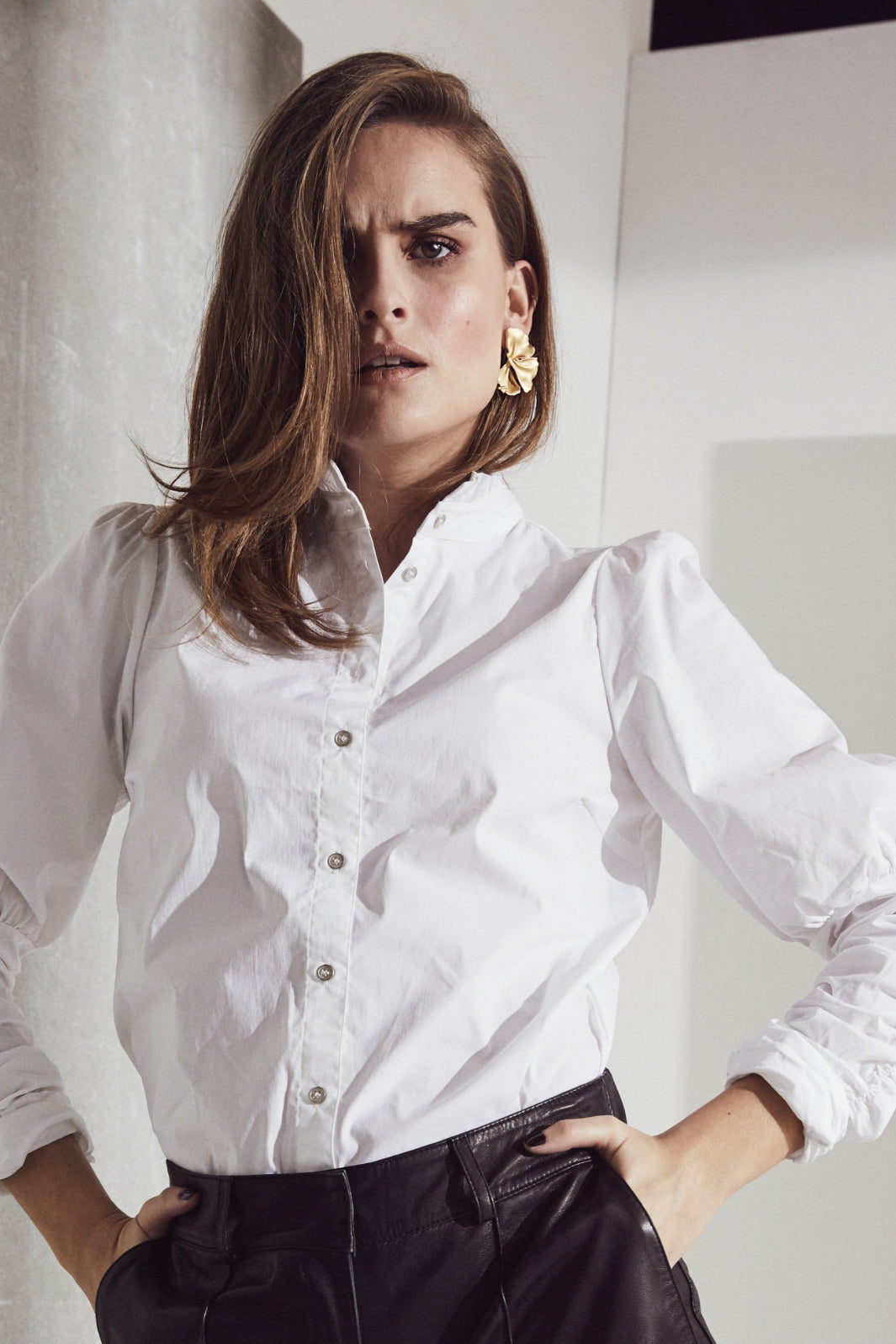 Co´couture - Sandycc Poplin Puff Shirt - 4000 White