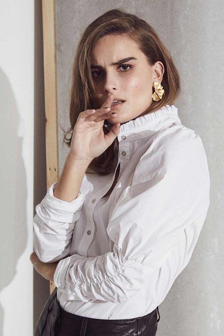 Co´couture - Sandycc Poplin Puff Shirt - 4000 White