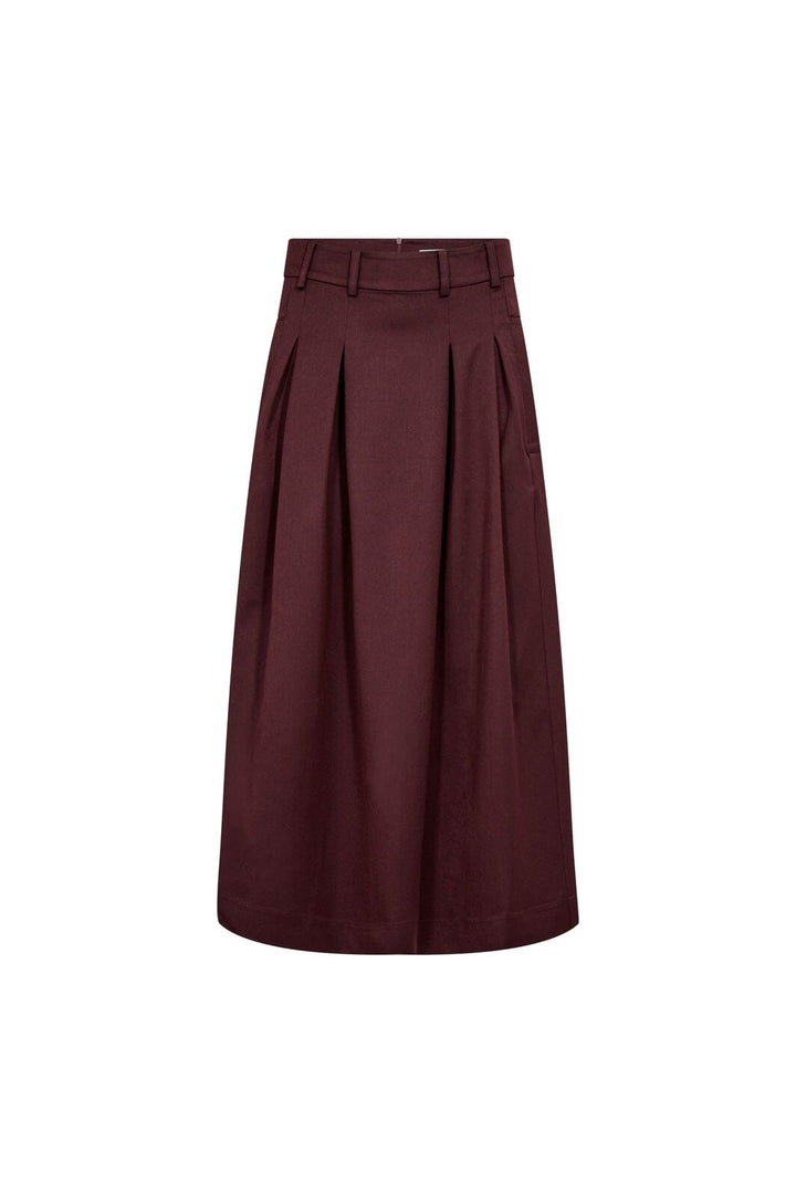 Co´Couture - Terrycc Pleat Skirt 500363 - 30005 - Wine Red