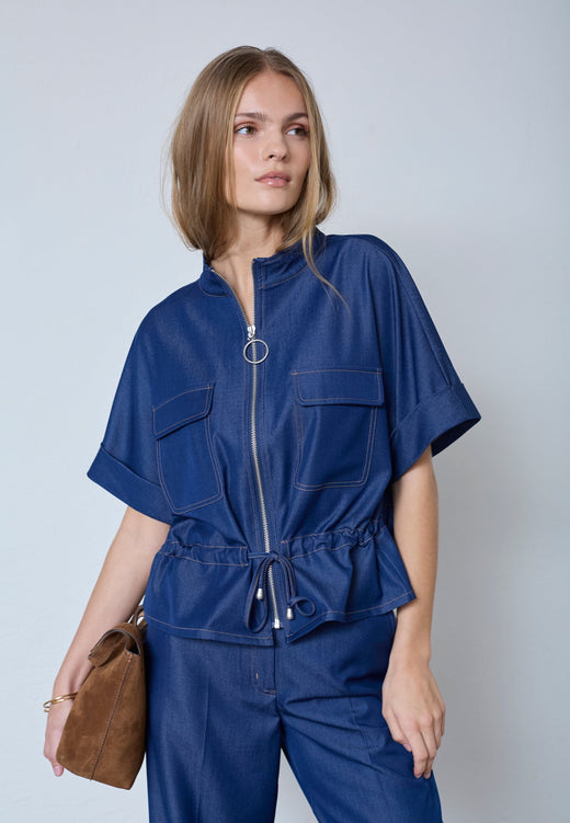 Co´Couture - Terrycc Vest 40036 - 120 - Navy Veste 