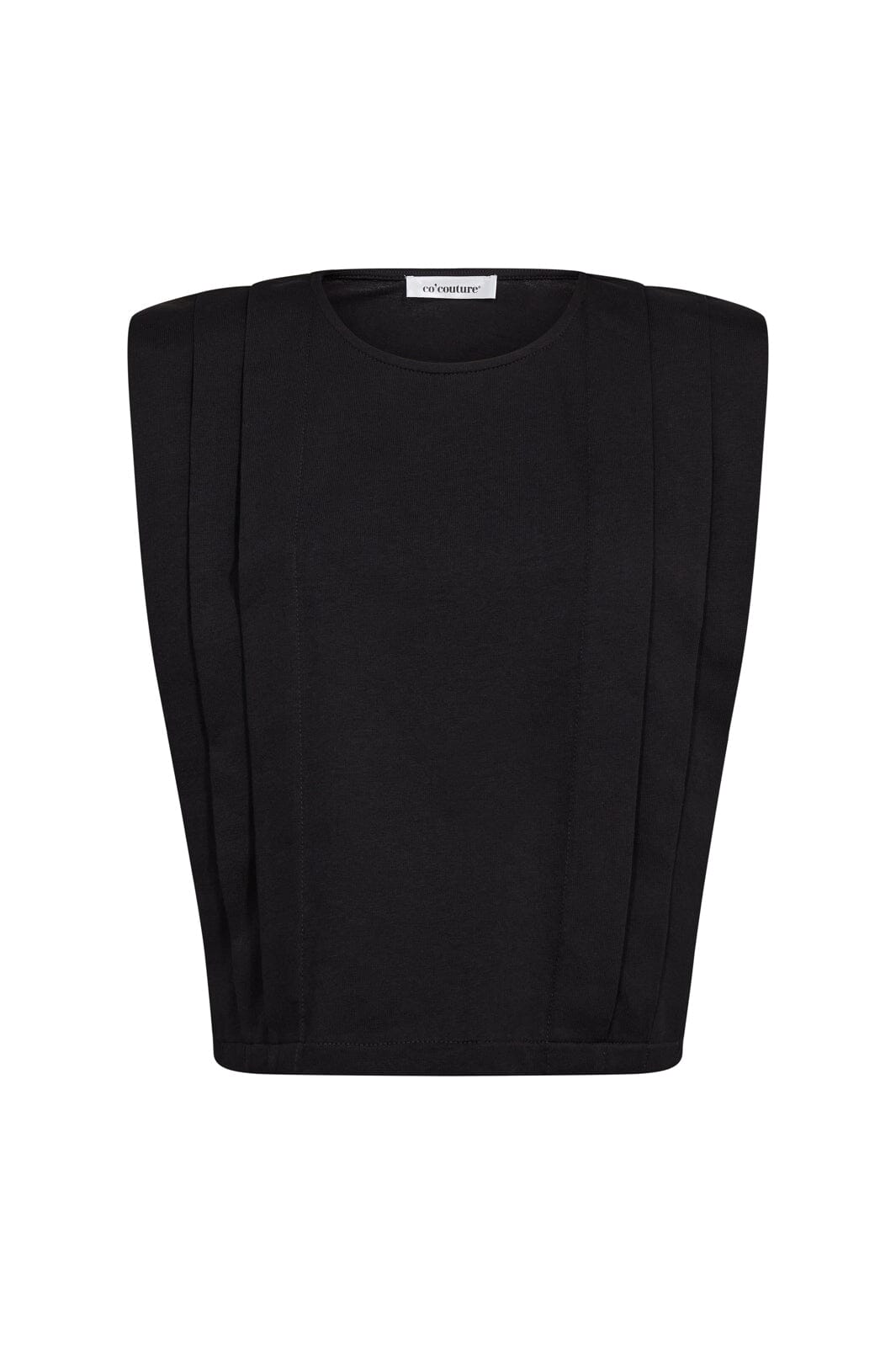 Co´Couture - Zellicc Padded Pleat Top 45151 - 96 - Black