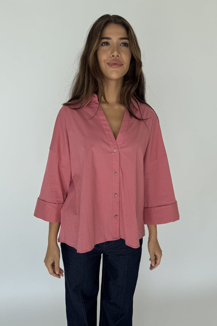 Continue - Augusta Shirt 14985 - Dusty Berry