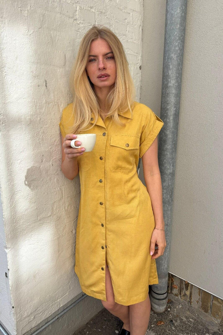 Continue - Darling Dress 15281 - Sennep Yellow Kjoler 