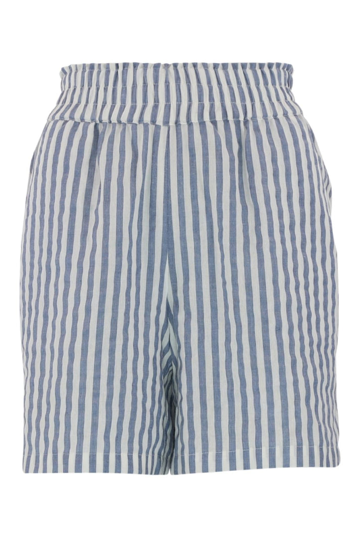 Continue - Evy Stripe Shorts - 416 Blue Stripe