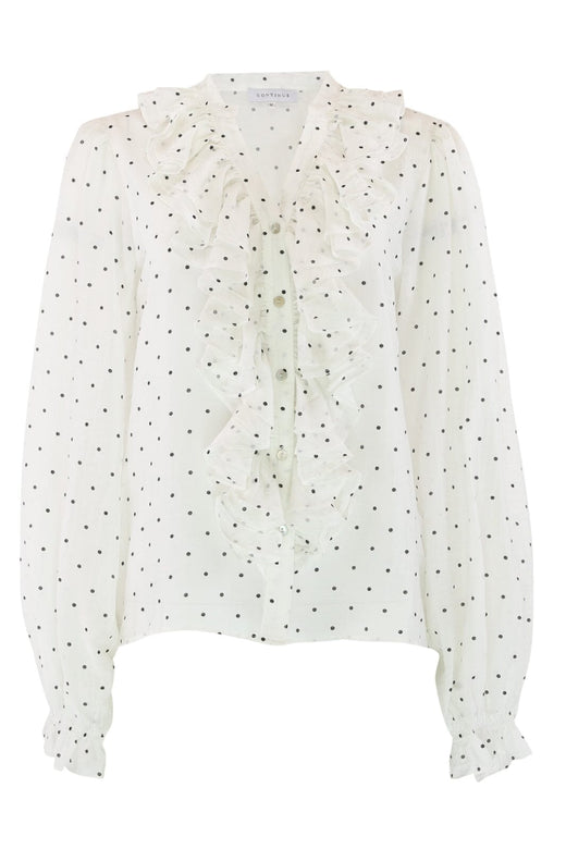 Continue - Frida Dot 14958 - White W Black Dot