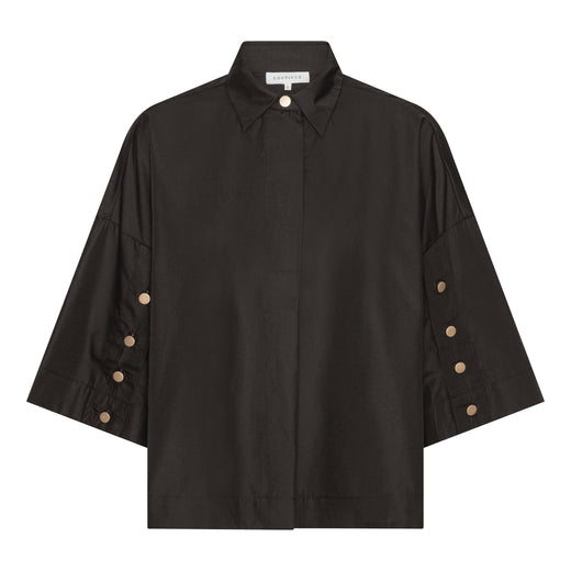 Continue - Klara Shirt 15039 - Black Skjorter 