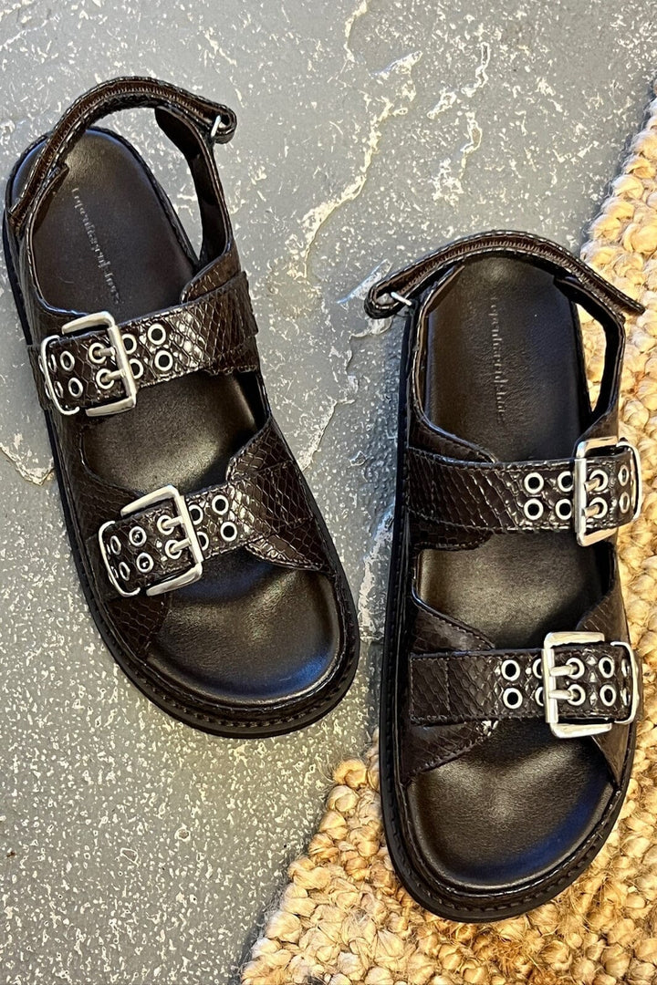 Copenhagen Shoes - As I Was L. CS8957 - 004 - Dark Brown Sandaler 