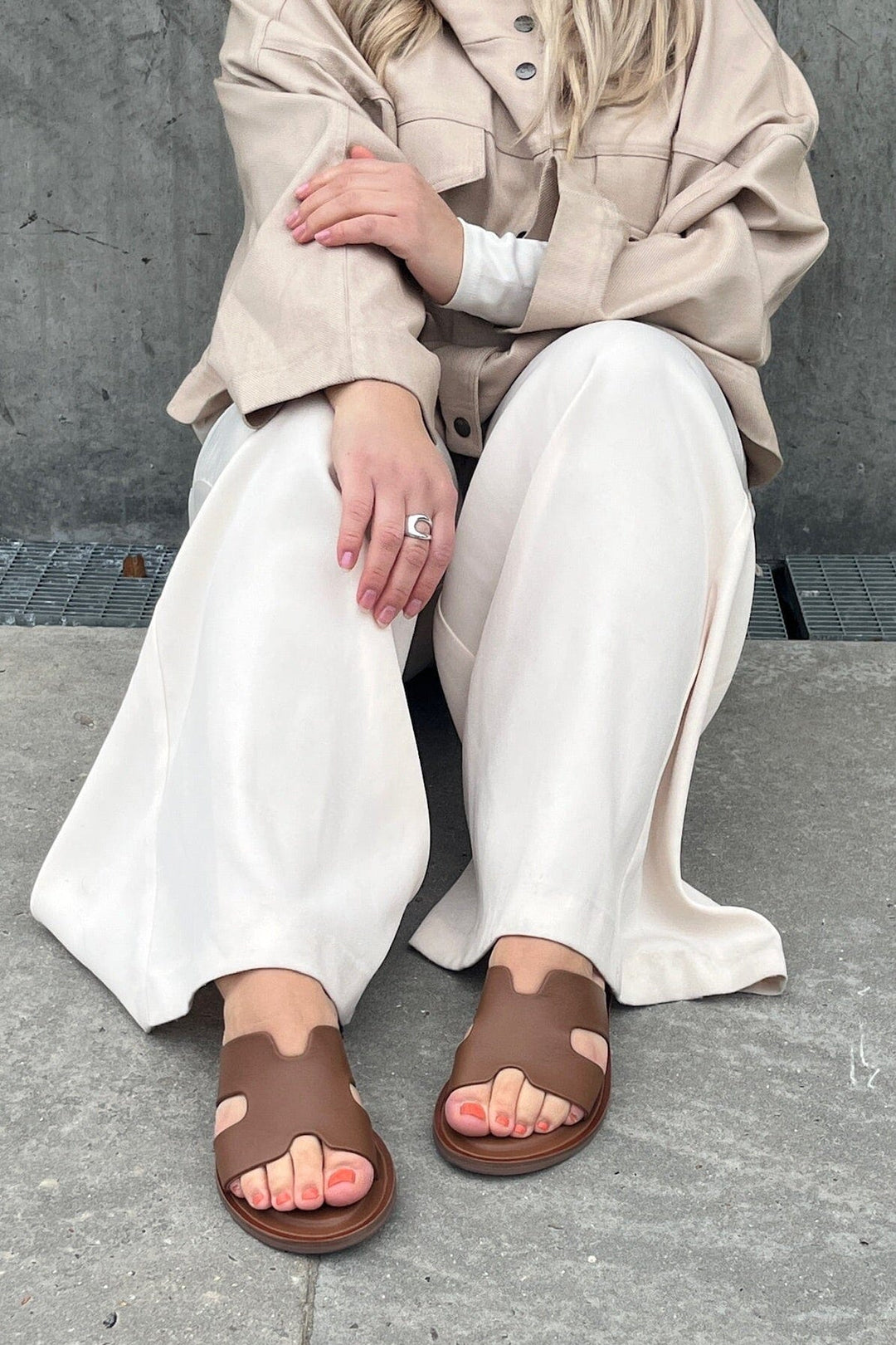 Copenhagen Shoes - Ivy Leather - 0241 Cognac Sandaler 