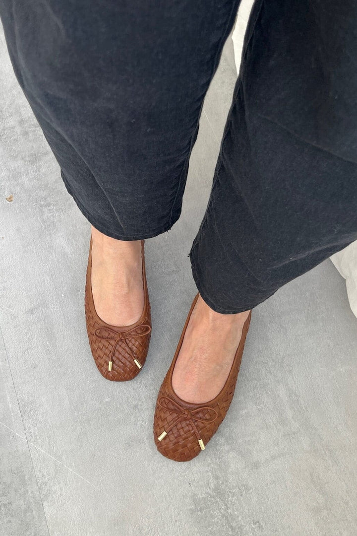 Copenhagen Shoes - Lucie CS8904 - 0241 - Cognac Ballerinaer 