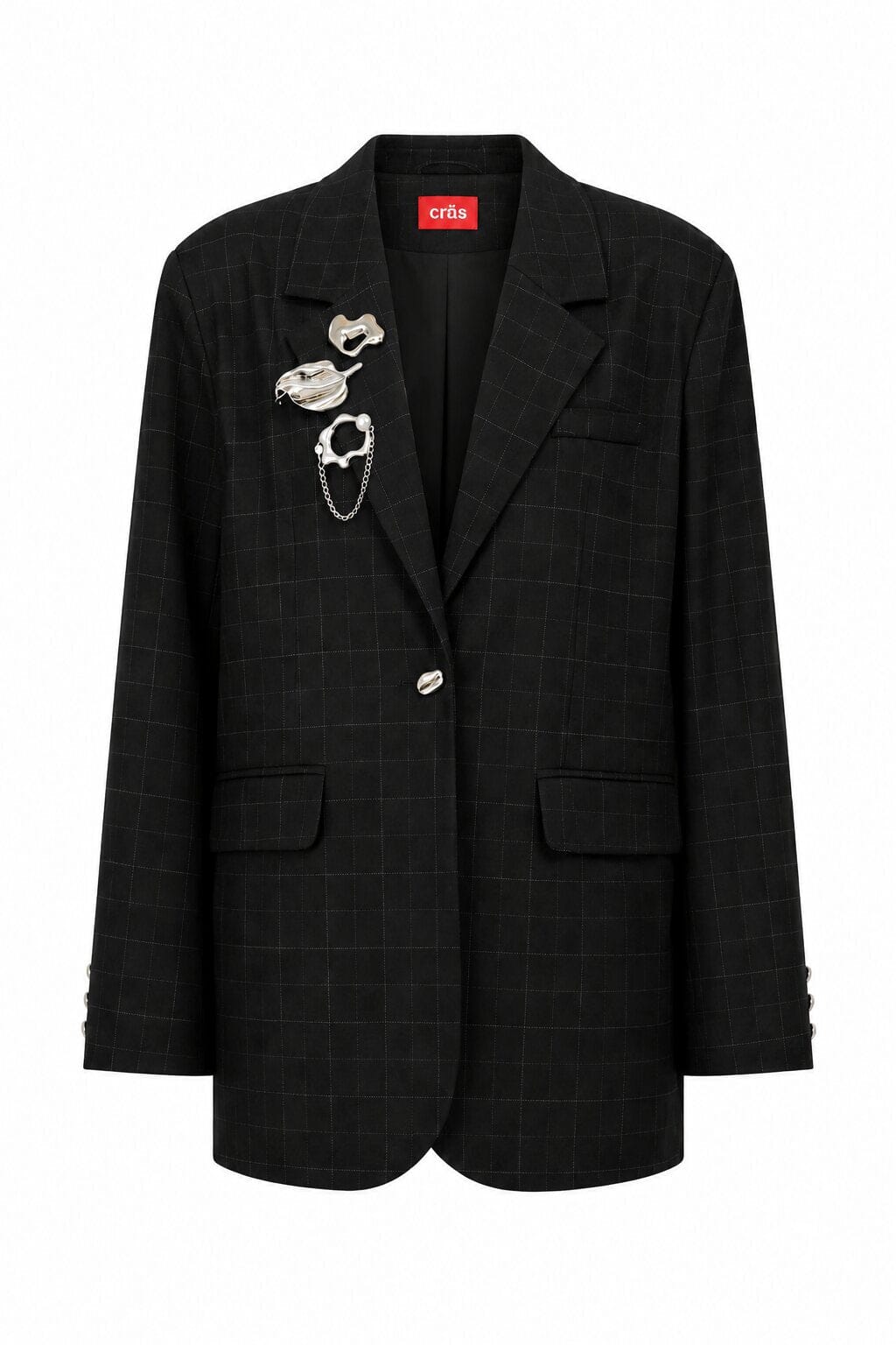 Cras - Aisha Blazer C783 - Dark Grey Check Blazere 