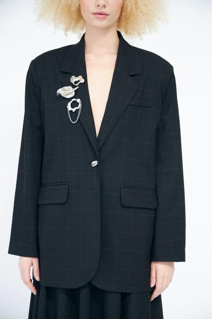 Cras - Aisha Blazer C783 - Dark Grey Check