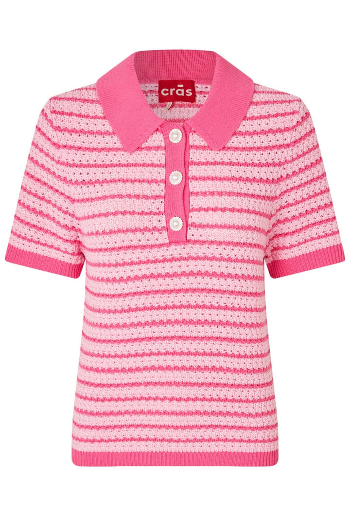 Cras - Charles Knit Blouse - 8070 8070 Pink Stripe
