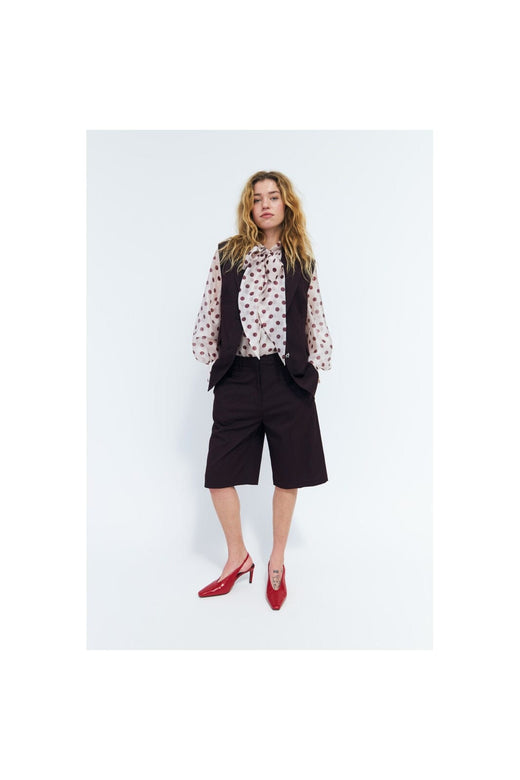 Cras - Ethel Shirt C607 - Grape Dot