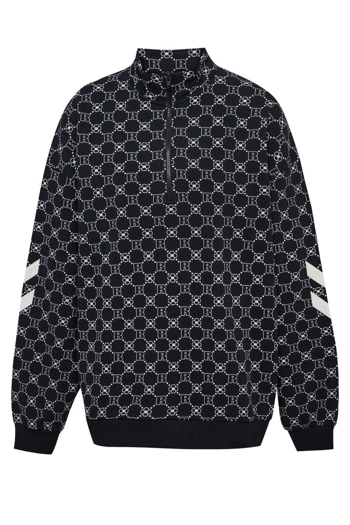 DBU x Rotate - 232035 Oversized Halfzip 70051 - 2001 Black Sweatshirts 