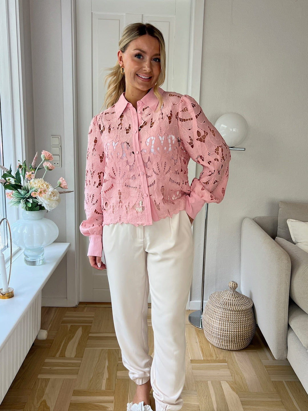 Dear Molly - Birthe Shirt - Pink Skjorter 
