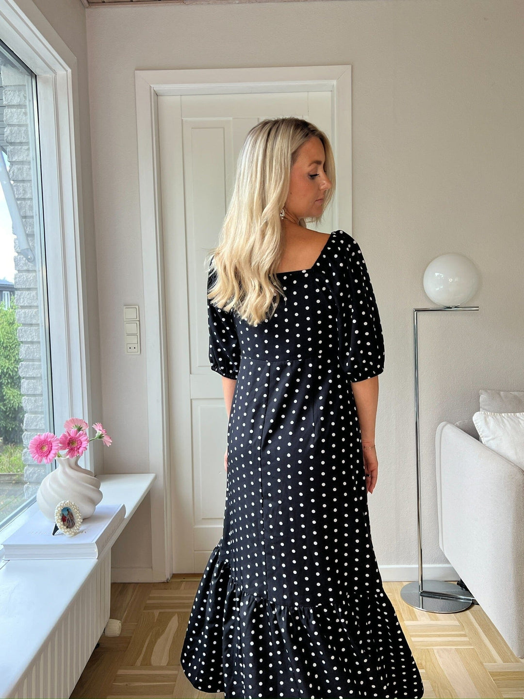 Dear Molly - Dot Dress 129650B - Black W.white Dots Kjoler 