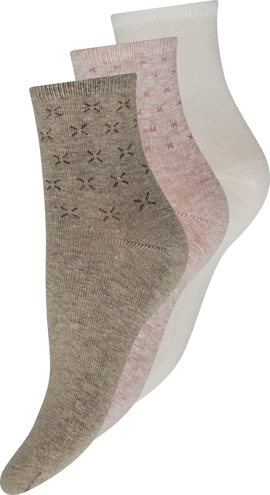 Decoy - 3-Pack Ankle Sock Bamboo 20238-76 - 10092 - Multifarvet Strømper 