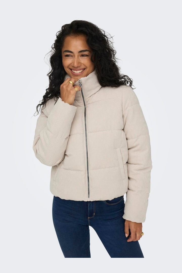 Only - Onlnewdolly Corduroy Puffer - 4327358 Moonstruck Big Corduroy Pattern