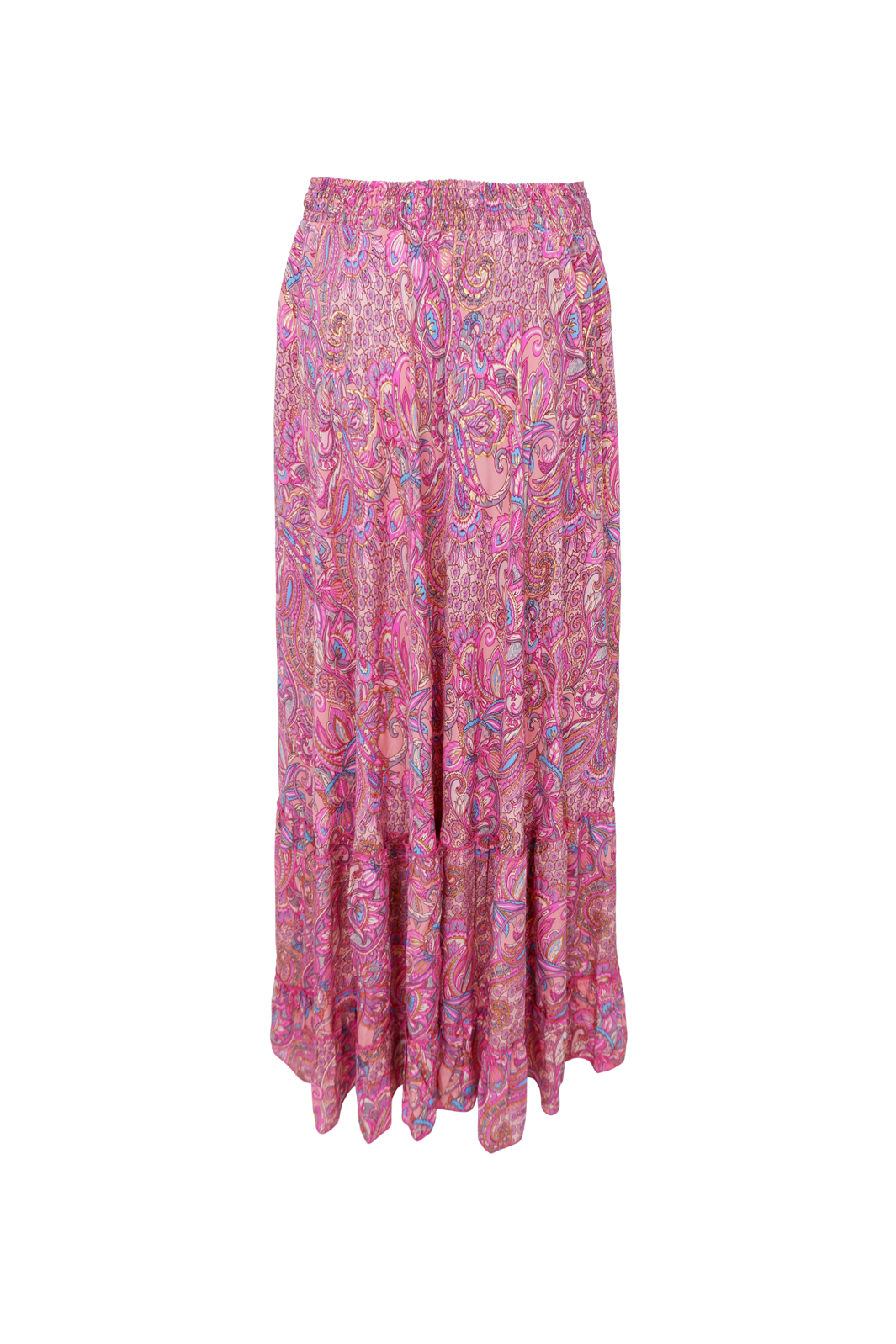 Black Colour - Bcluna Maxi Frill Skirt 39133 - Pink Vibe