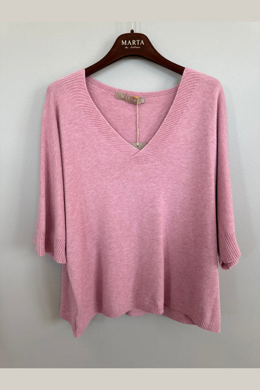Marta Du Chateau - Mdcinaya Knit 9587 - Rosa Melange