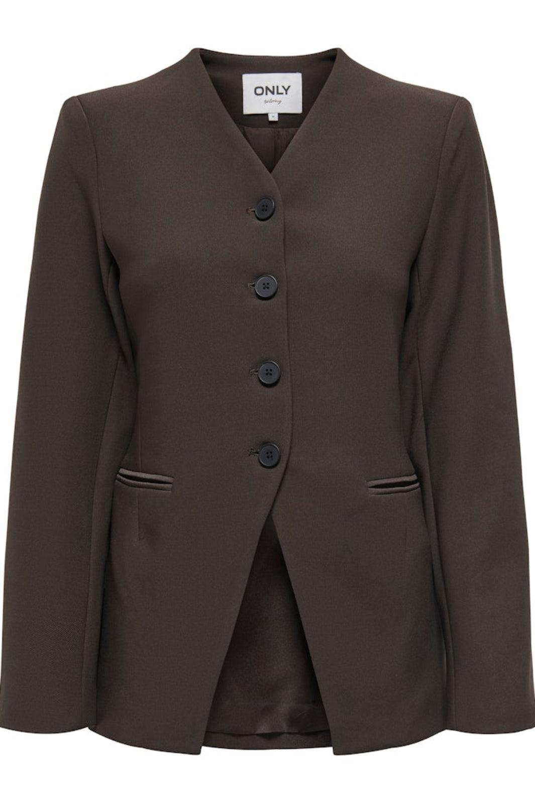 Only - Onllamina Life L/S Fit Blazer Tlr - 4880873 Mulch