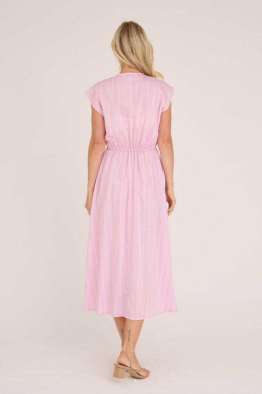 A-View - Vifina Dress AV8136 - Pink/Blue
